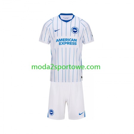 Koszulka Brighton Hove Albion Dziecięcy Wyjazdowe Stroje Piłkarskie 2026/27 Krótki Rękaw